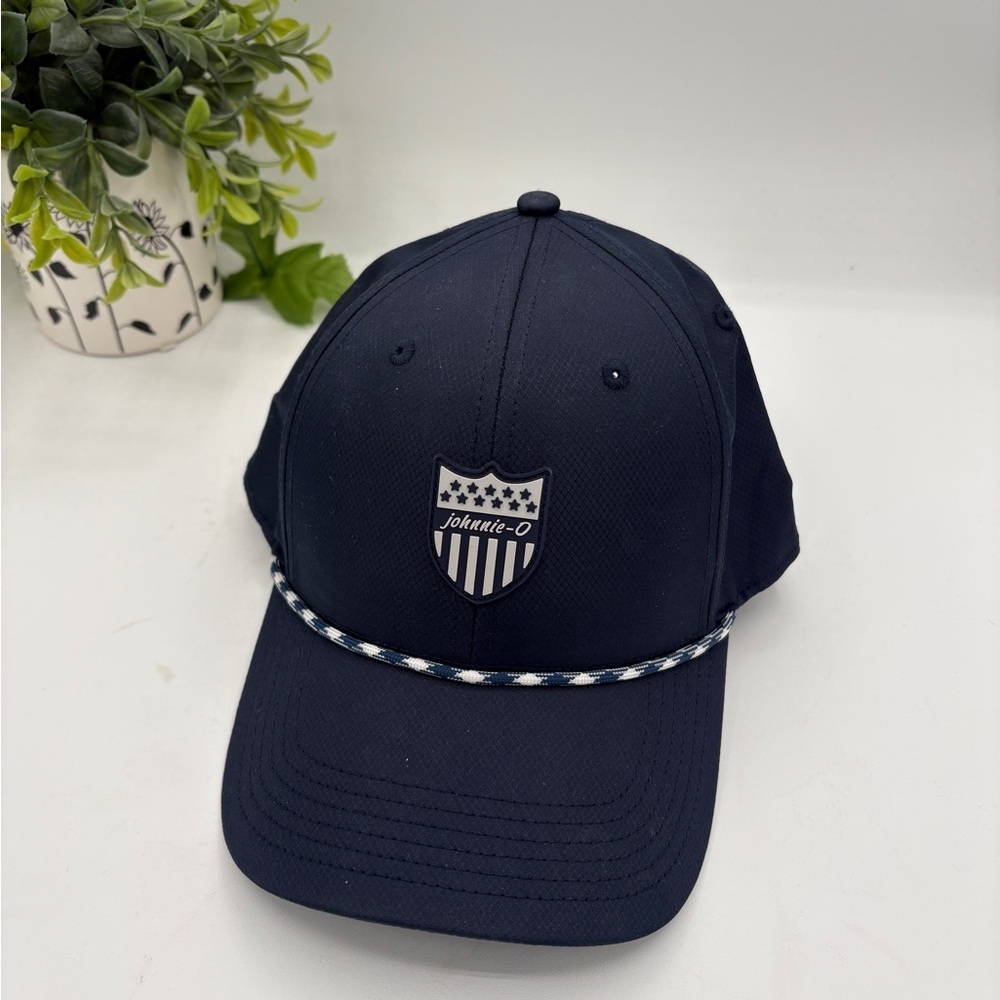 Johnnie-O Navy  Baseball Cap with ShieldLogo